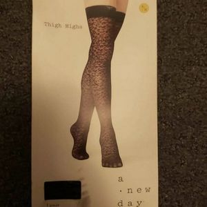 A New Day Leopard Print Thigh Highs S/M